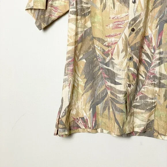 Vintage Tori Richard Cotton Tropical Print Short Sleeve Button Down Shirt - Picture 5 of 8